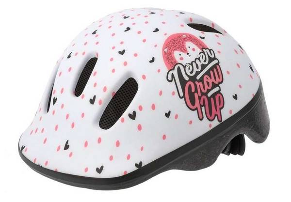 Fietshelm Polisport Hoggy XXS 44-48 cm - wit/mat roze