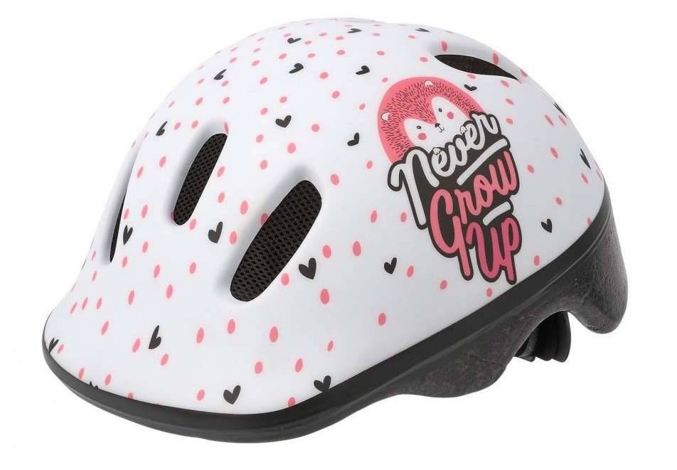 Fietshelm Polisport Hoggy XXS 44-48 cm - wit/mat roze-0