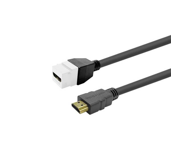 Vivolink Pro Keystone Witte HDMI Vrouwelijk naar HDMI Vrouwelijk 3m