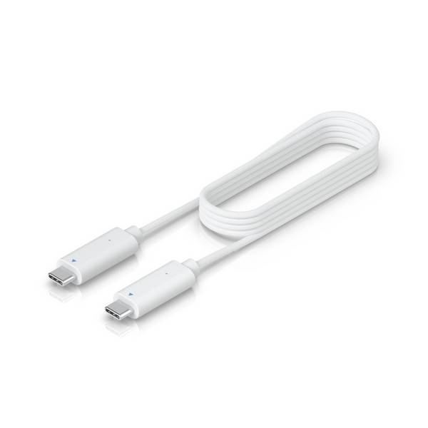Ubiquiti AI Theta audiokabel, 1 m (3,3 ft), PVC, geweven stoffen mantel, wit