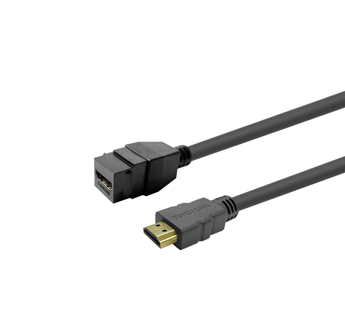 Vivolink Pro Keystone Zwart HDMI Vrouwelijk naar HDMI Vrouwelijk 1m-0