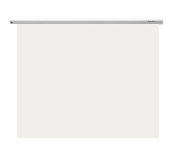 Grandview Cyber gemotoriseerd WM-scherm 1:1. Beeldformaat: 4080 x 4080 mm. Lengte behuizing: 4262 mm.