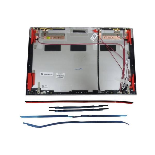 Achterklep van het HP-scherm (inclusief antennes en randlijm)