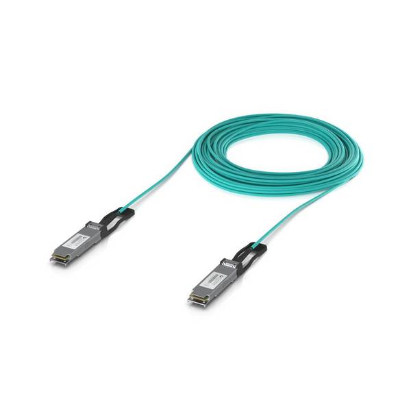 Ubiquiti Long-Range, QSFP28 Direct Attach, 100 Gbps, Aqua, 30 m