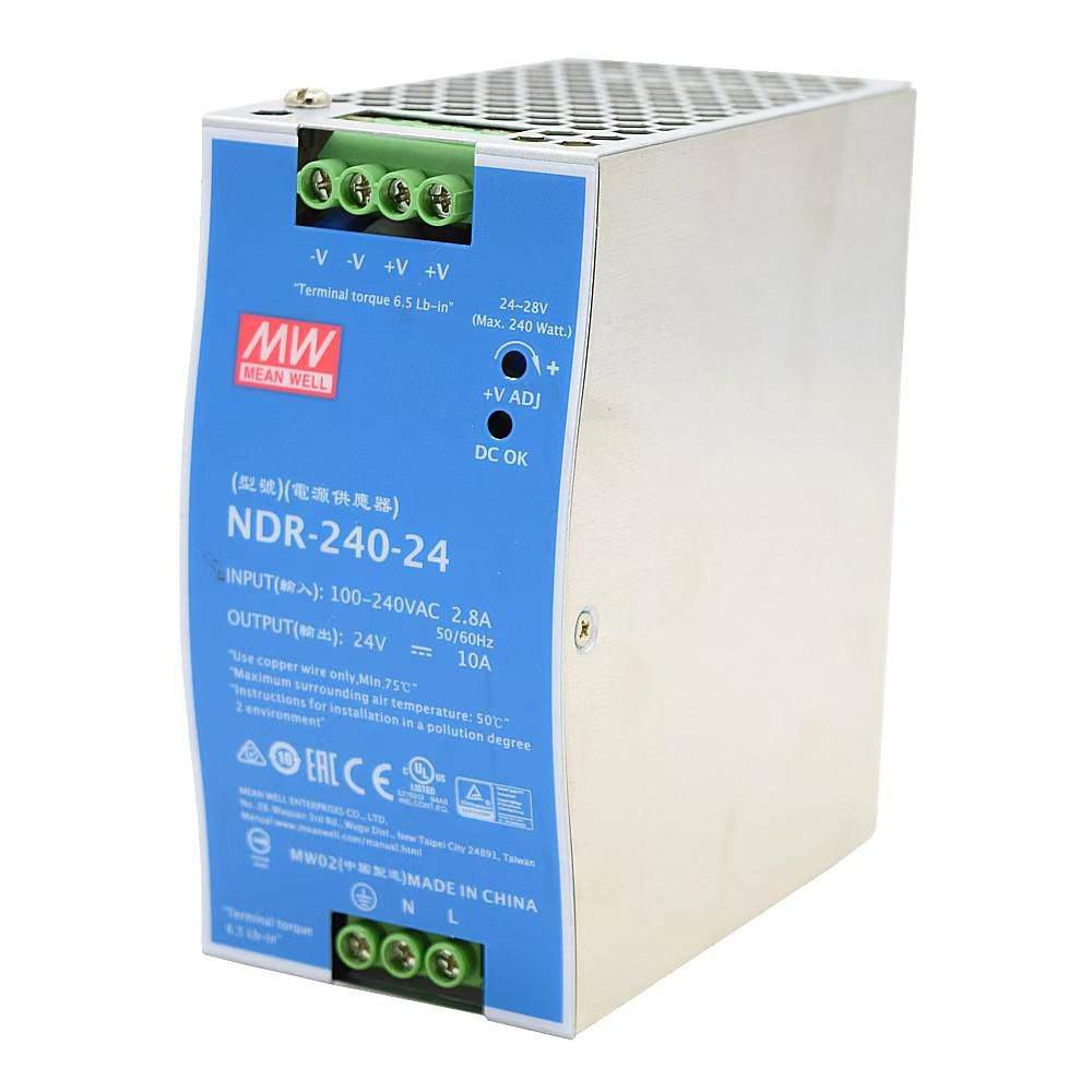 Ernitec DC Enkelvoudige Uitgang Industriële DIN Rail Voedingsunits - 24V-0