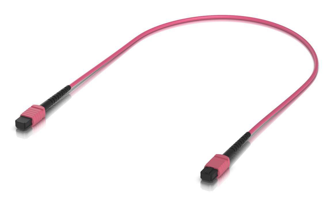 Ubiquiti OM4, MPO-12 UPC, Rose, 0,5 m, verpakking van 10 stuks-0