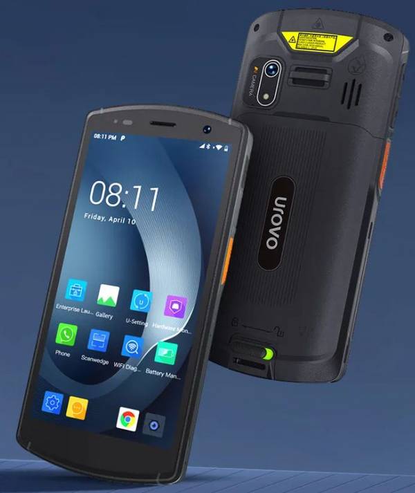 Urovo CT58C, 2,2 GHz, 2D, 5,5 inch, A14 (GMS), 4/64, wifi, 4G, 5000 mAh, IP67, valbestendig tot 1,5 m, kabel, voeding,