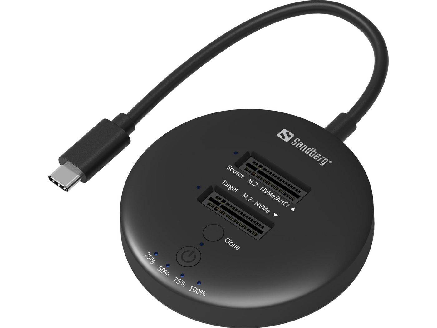 Sandberg USB3.2 Cloner Dock voor NVMe M.2 SSD-0