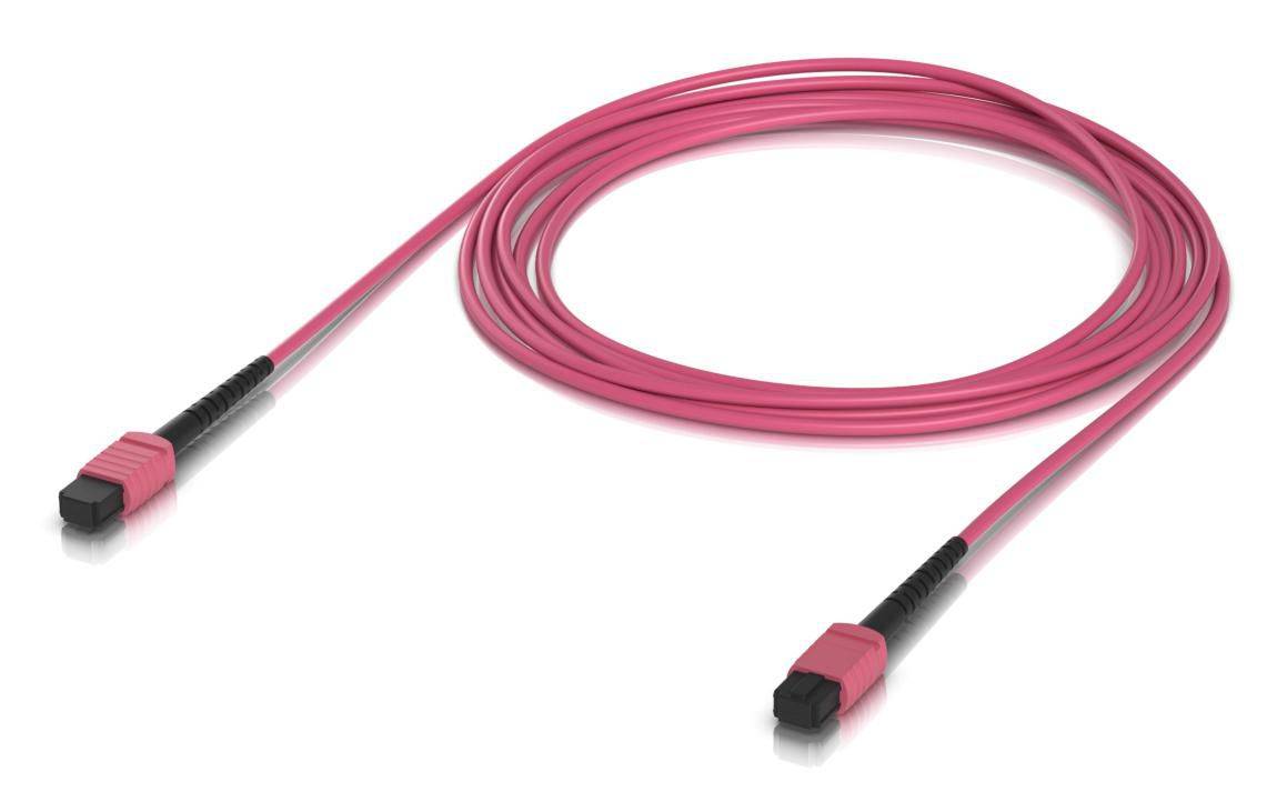 Ubiquiti OM4, MPO-12 UPC, Rose, 3 m, verpakking van 10 stuks-0
