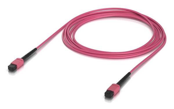 Ubiquiti OM4, MPO-12 UPC, Rose, 3 m, verpakking van 10 stuks