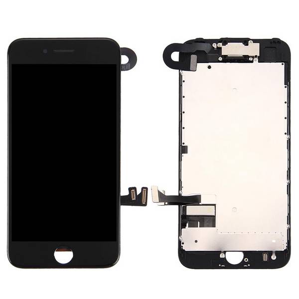 CoreParts-assemblage met digitizer en frame voor iPhone 7 Plus, zwart