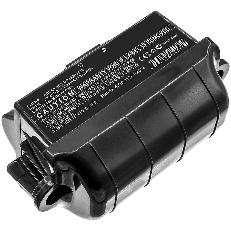CoreParts-accu voor Trimble-tablet 37,74 Wh Li-ion 7,4 V 5100 mAh zwart voor Trimble-tablet Rugged Tablet geel 80 GB, YM-0