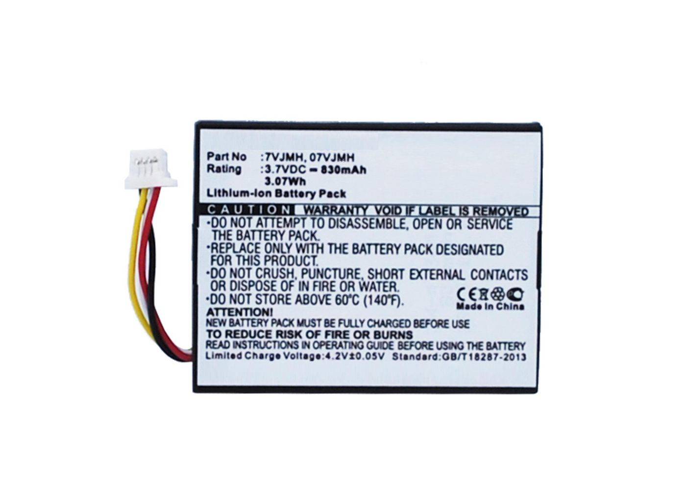 CoreParts-accu voor RAID-controller 3,07 Wh Li-ion 3,7 V 830 mAh zwart, voor Dell PERC H710, PERC H710P, PERC H810, Powe-0