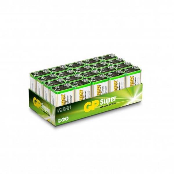 GP Super Alkaline batterij 6LF22 / 9V 20-pack