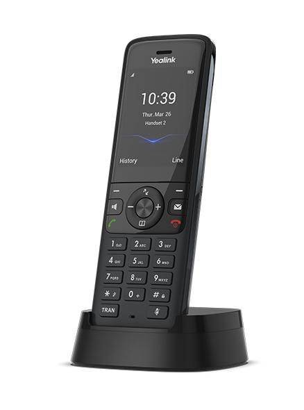 Yealink 2,4 inch, 240 x 320 TFT, Bluetooth 5.1, 1010 mAh, lithium-ion, gesprekstijd 21 uur, standby-tijd 166 uur, 1880 –-0