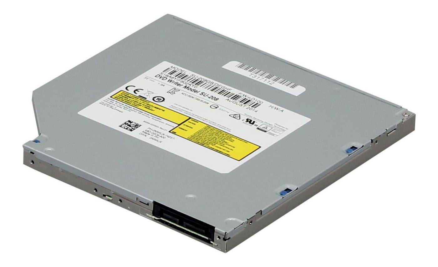 Dell DVD+/-RW-station, 9,5 mm, SATA, 8x/8x, lade, GU90N-0