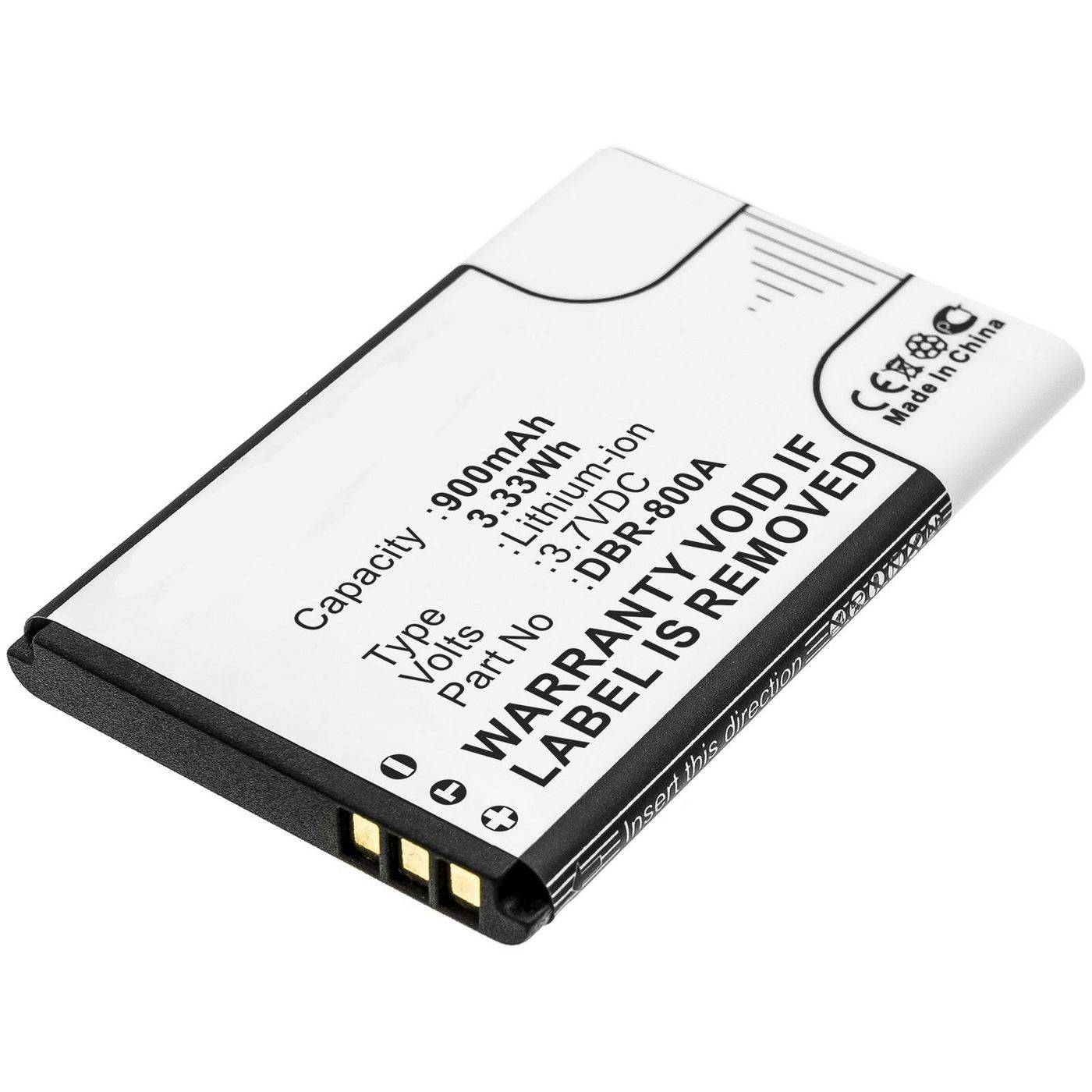 CoreParts mobiele batterij voor Doro 3,33Wh Li-ion 3,7V 900mAh zwart voor Doro mobiele telefoons, smartphones Primo 805,-0