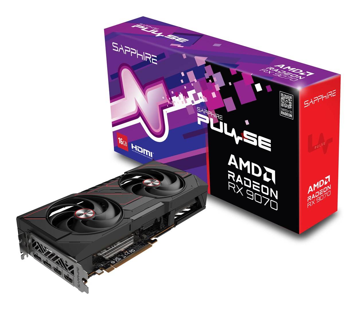 Sapphire PULSE AMD Radeon RX 9070 GAMING - Grafische Kaart - 16GB GDDR6 - Dual HDMI, Dual DisplayPort (11349-03-20 g)-6