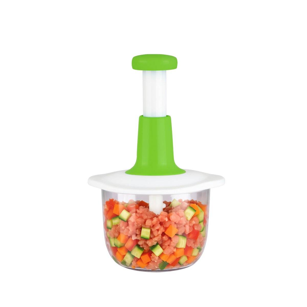 Handmatige multisnijder en hakmolen - 2000 ml, wit/groen-1
