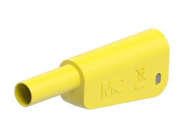 STÄUBLI SLM-4A-39-24 Labconnector: banaanstekker 4mm; stekker; 19A; 1kV; geel; 1mm2 - 1 stuk