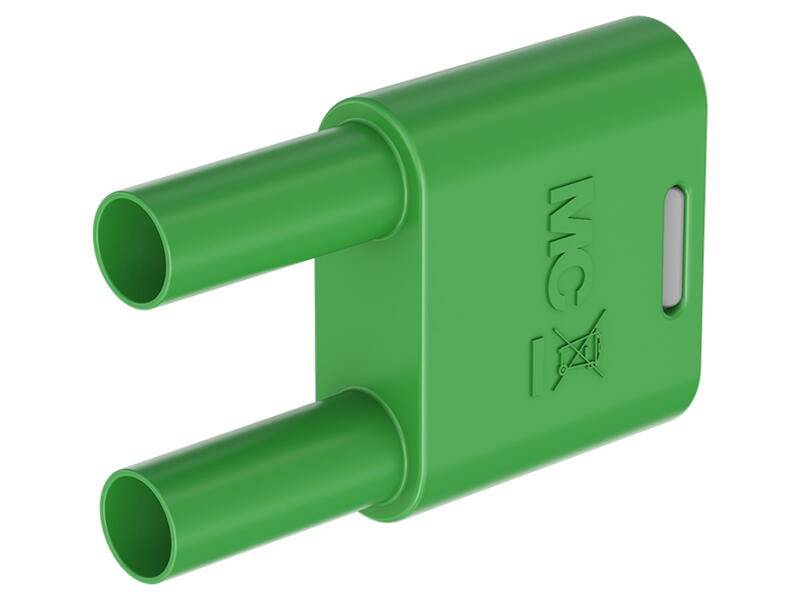 STÄUBLI SKS2-4N-19-25 Labconnector: banaanstekker 4mm; 32A; groen; geïsoleerd - 1 stuk-0