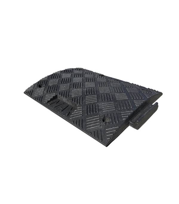 Verkeersdrempel 5 cm hoog, middenstuk, zwart