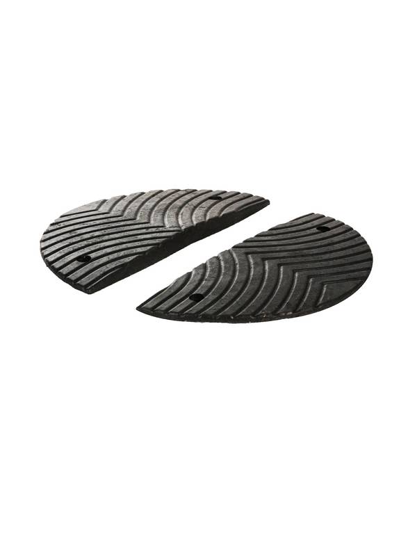 Verkeersdrempel 3 cm hoog, eindstuk, zwart