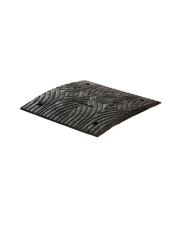 Verkeersdrempel 3 cm hoog, middenstuk, zwart, 500x500x30 mm