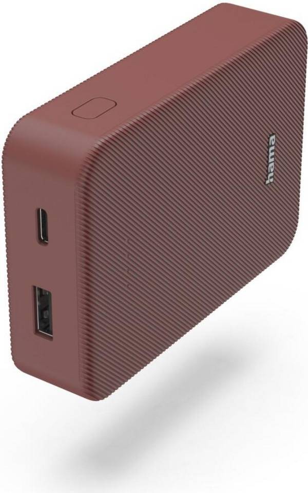 Hama Powerbank - 10000 mAh - Snelladen - Rood (00201714) 24-pin