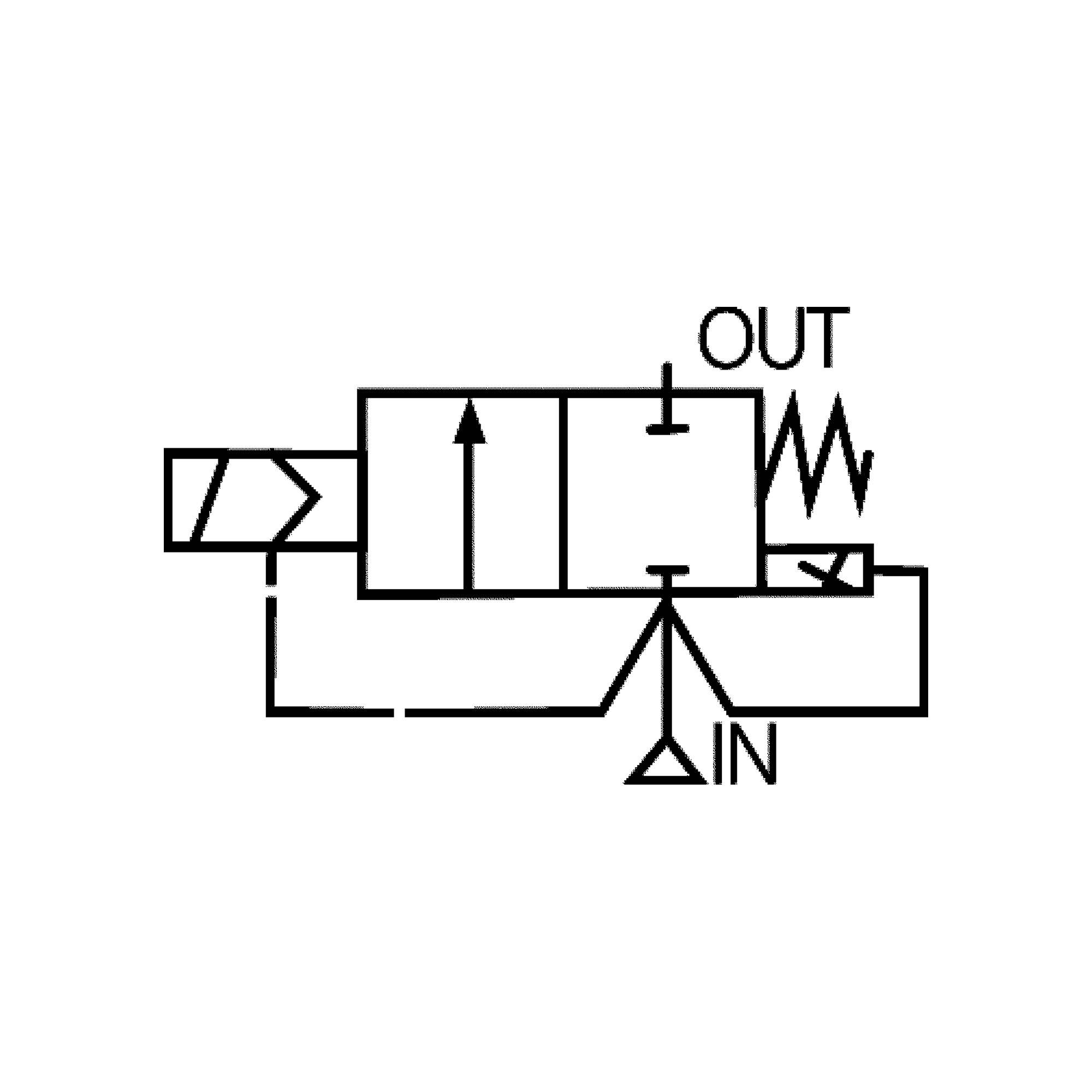 Impulsmembraanventiel, NC, 230V, 50/60 Hz int. servosturing, G3/4-2