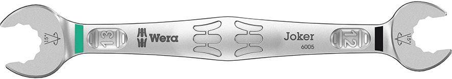 Dubbele steeksleutel Joker 6005 12 x 13 mm lengte 166 mm WERA