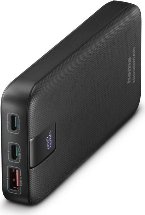 Hama PD 10 Powerbank - 10000 mAh - Power Delivery 3.0 - Quick Charge 3.0 MP3-Player