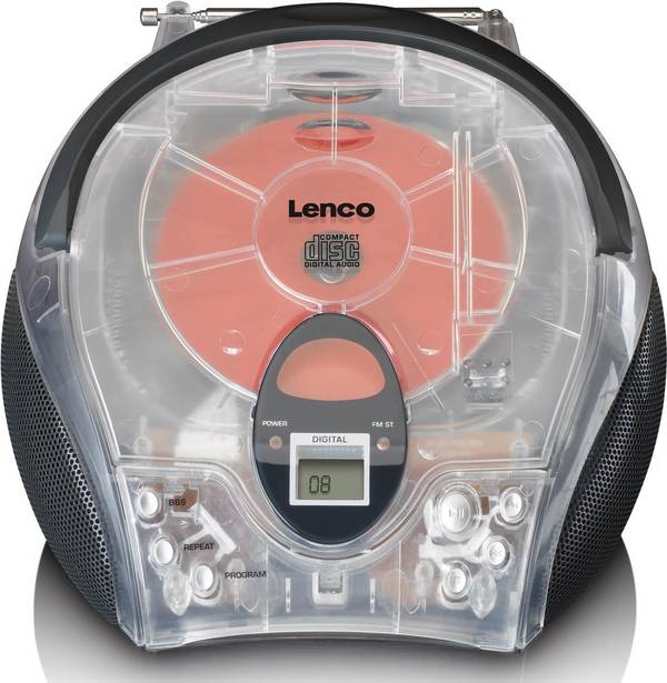 Lenco SCD-24TR Draagbare Digitale Radio Transparant SCD24TRANS