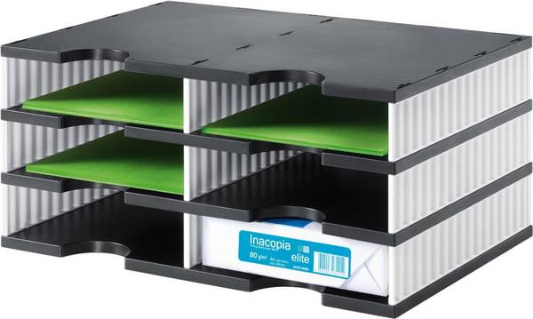 styrodoc duo bestandsopslagdoos - polystyreen zwart/wit (268-0203.09)