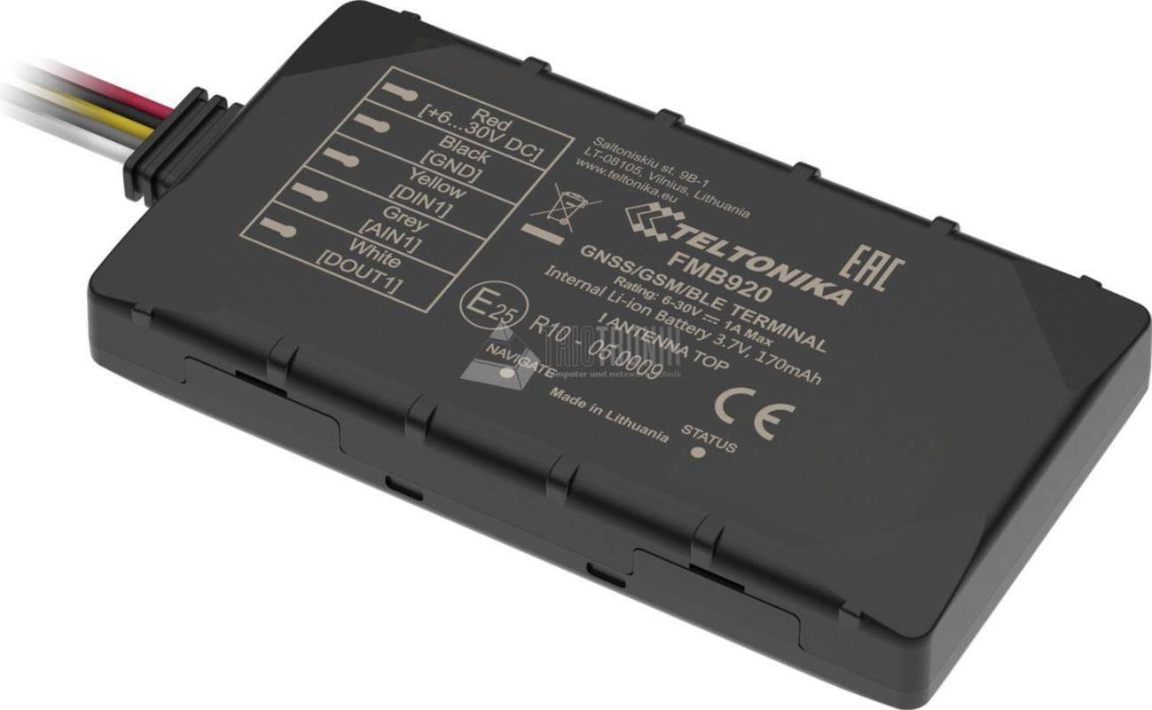 Teltonika FMB920 Kleine en Slimme Tracker met Bluetooth en interne back-upbatterij, FMB920-0