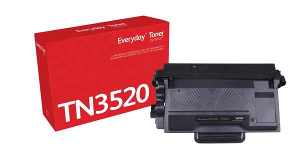 Dagelijkse zwarte toner, compatibel met Brother TN3520, extreem hoge capaciteit