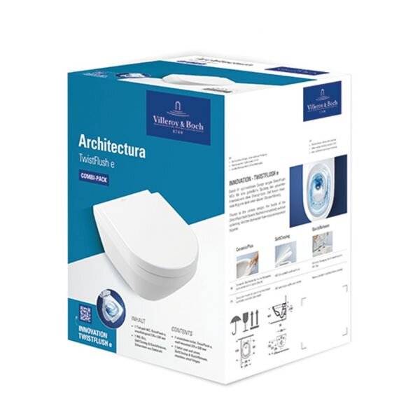 Villeroy & Boch Architectura wandcloset met TwistFlush Combi-Pack, wit-2