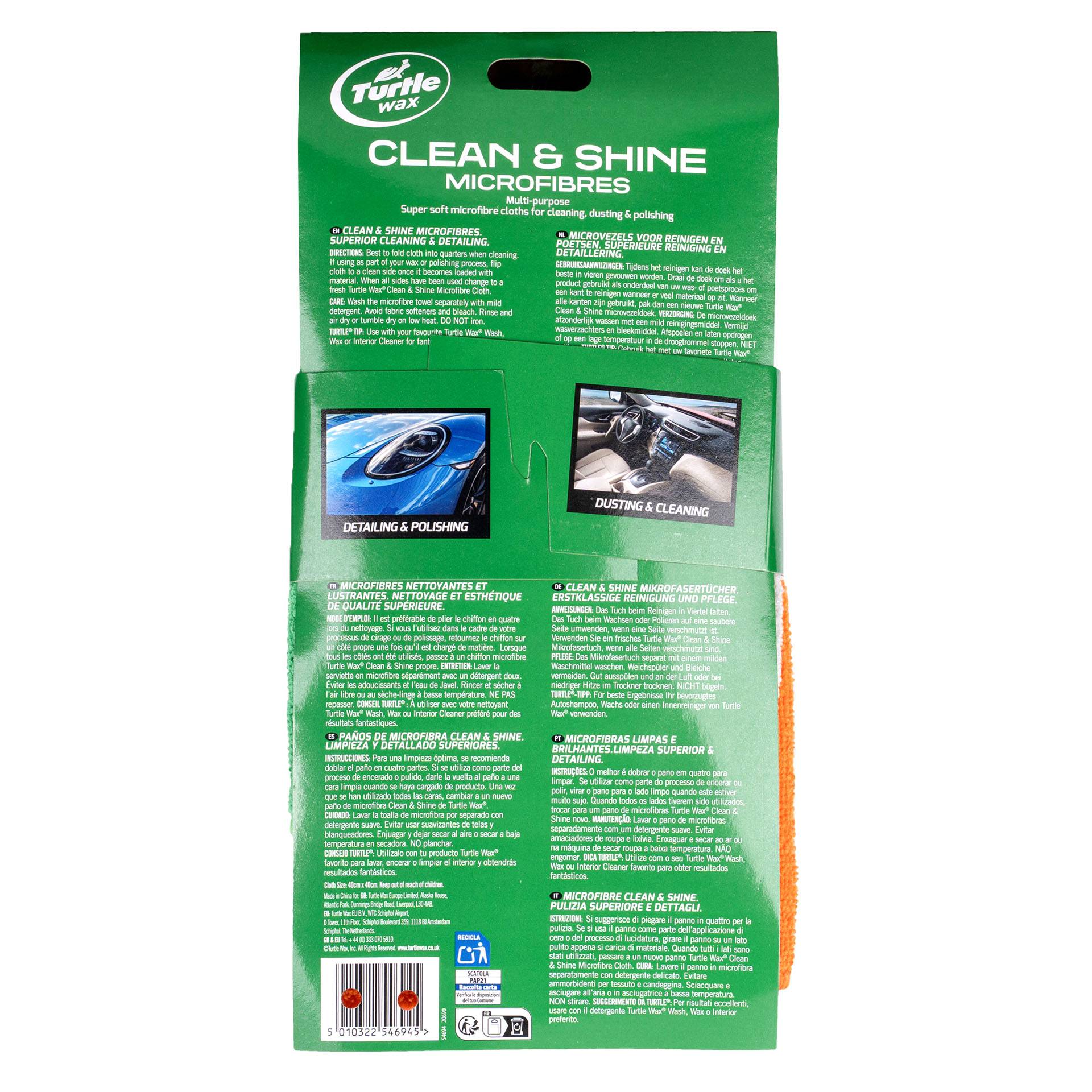 Turtle Wax 54694 Clean & Shine Microfibres 3 stuks-4