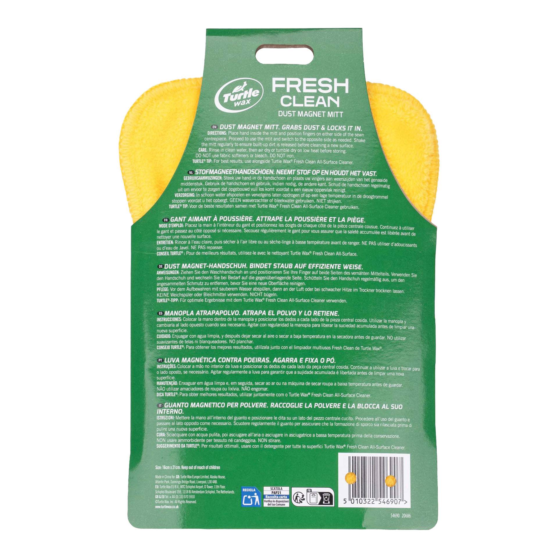 Turtle Wax 54690 Fresh Clean Dust Magnet Mitt-4