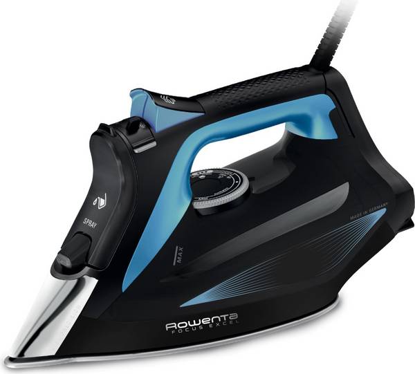 Rowenta DW5310 Stoomstrijkijzer - Micro Steam 400 HD Laser Onderplaat - 2700 W - Zwart - Blauw