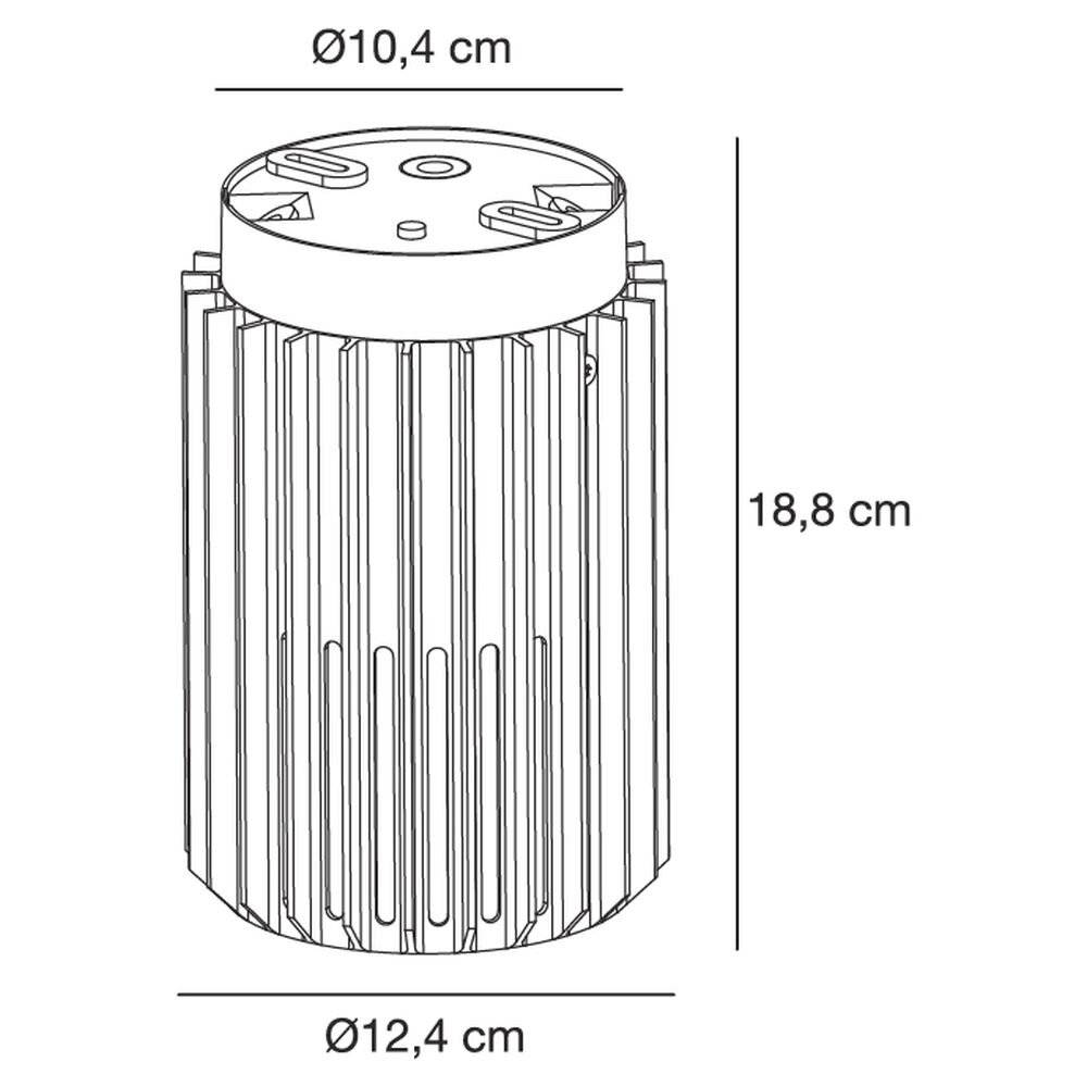 Symboolafbeelding voor Nordlux Aludra Plafondlamp Aluminium Zwart | IP44 - Geschikt voor E27