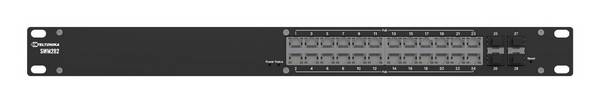 Teltonika Networks 4 x SFP-poorten, 128 MB DDR3, 16 MB seriële flash, 24 PoE+-poorten, 12 Gigabit Ethernet-poorten, zwar
