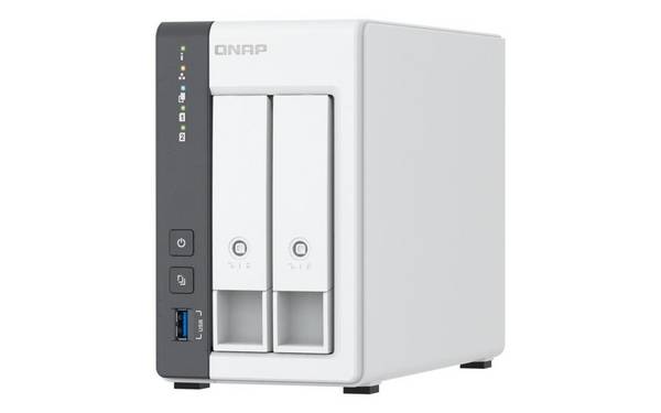 QNAP ARM 4-core Cortex-A55 2,0 GHz, Mali-G52, 2x 3,5-inch SATA 6 Gb/s, 2,5 Gigabit Ethernet, 2x USB 2.0, 1x USB 3.2 Gen