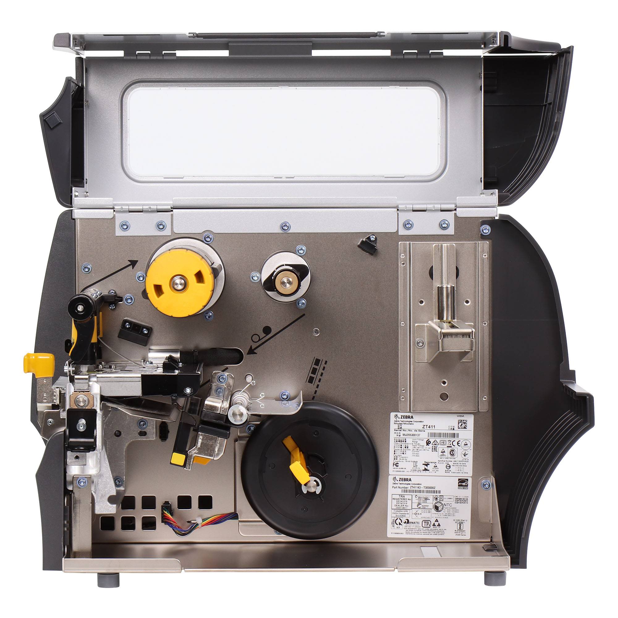 Zebra ZT411, 12 dots/mm (300 dpi), peeler, LTU, disp. (colour), RTC, EPL, ZPL, ZPLII, USB, RS232, BT, Ethernet-3