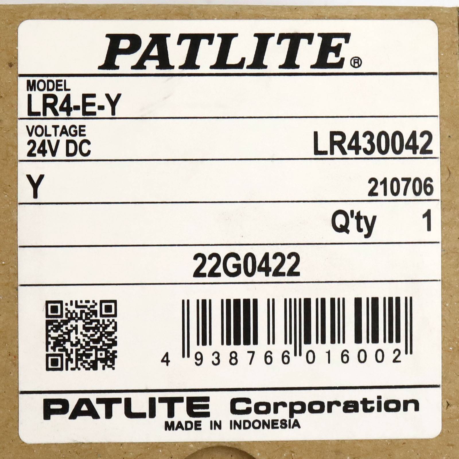 PATLITE kleurenmodule LR4-EY 40mm LED oranje-1