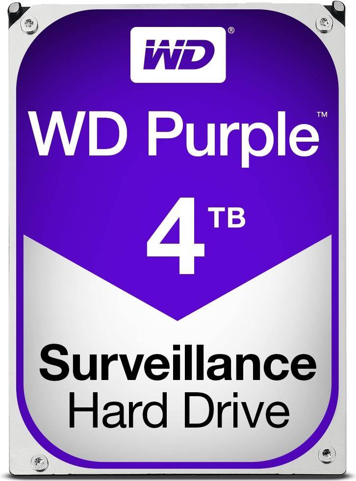 WD Purple Surveillance Hard Drive WD40PURZ - 4 TB - Intern - 3,5" - SATA 6Gb/s - 5400 rpm-0