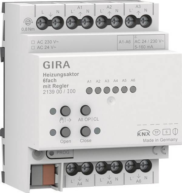 GIRA 213900 Verwarmingsactuator 6f Controller OneK