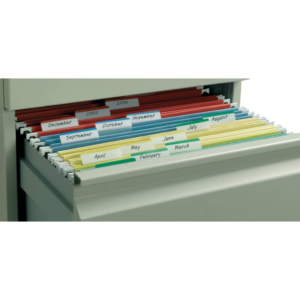 Post-it 0051131936195 Post-it index - Index Strong, ft 50,8 x 38 mm, voor hangmappen, set van 24 tabs, 4 kleuren, 6-4