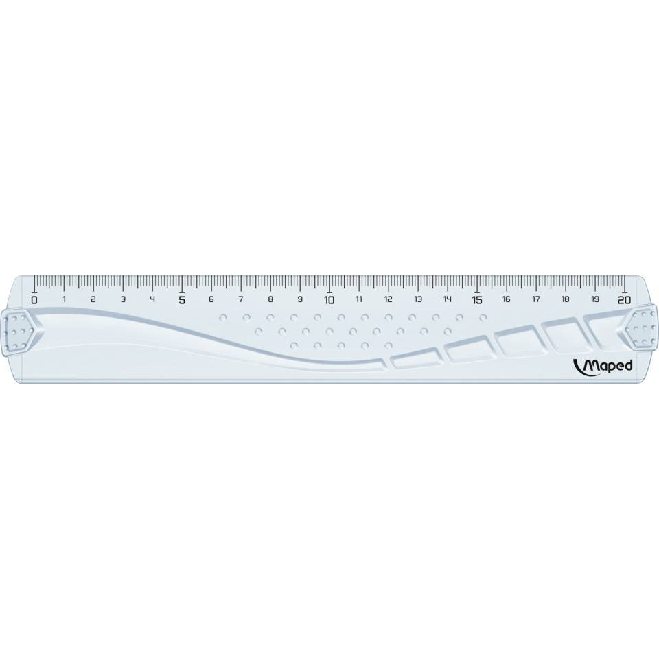 Maped 3154142420206 Maped - Liniaal Geometric 20cm transparant-2