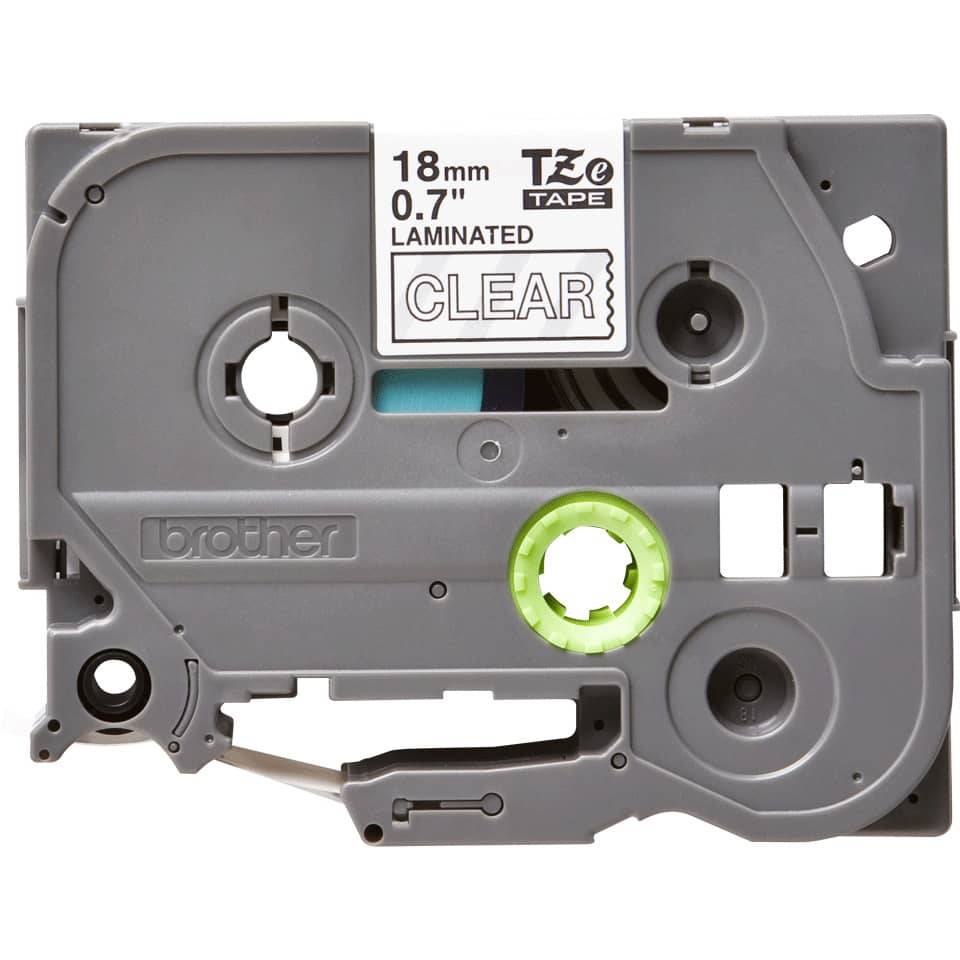 Brother TZ145 Gelamineerde Tape Wit op Transparant 1,8 cm x 8 m-2